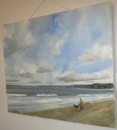 Filey Bay, March 19, Original painting, Landscape, Seascape, Beach
