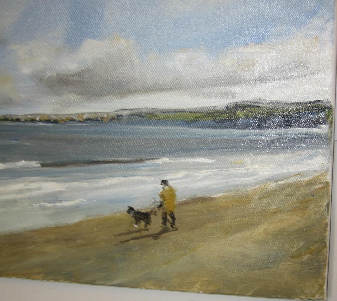 Bahía de Filey, 19 de marzo, Pintura original, Paisaje, Paisaje marino, Playa en venta 1