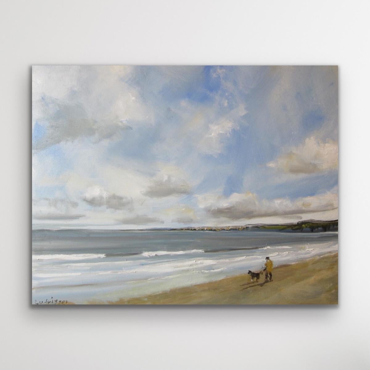 Bahía de Filey, 19 de marzo, Pintura original, Paisaje, Paisaje marino, Playa en venta 2