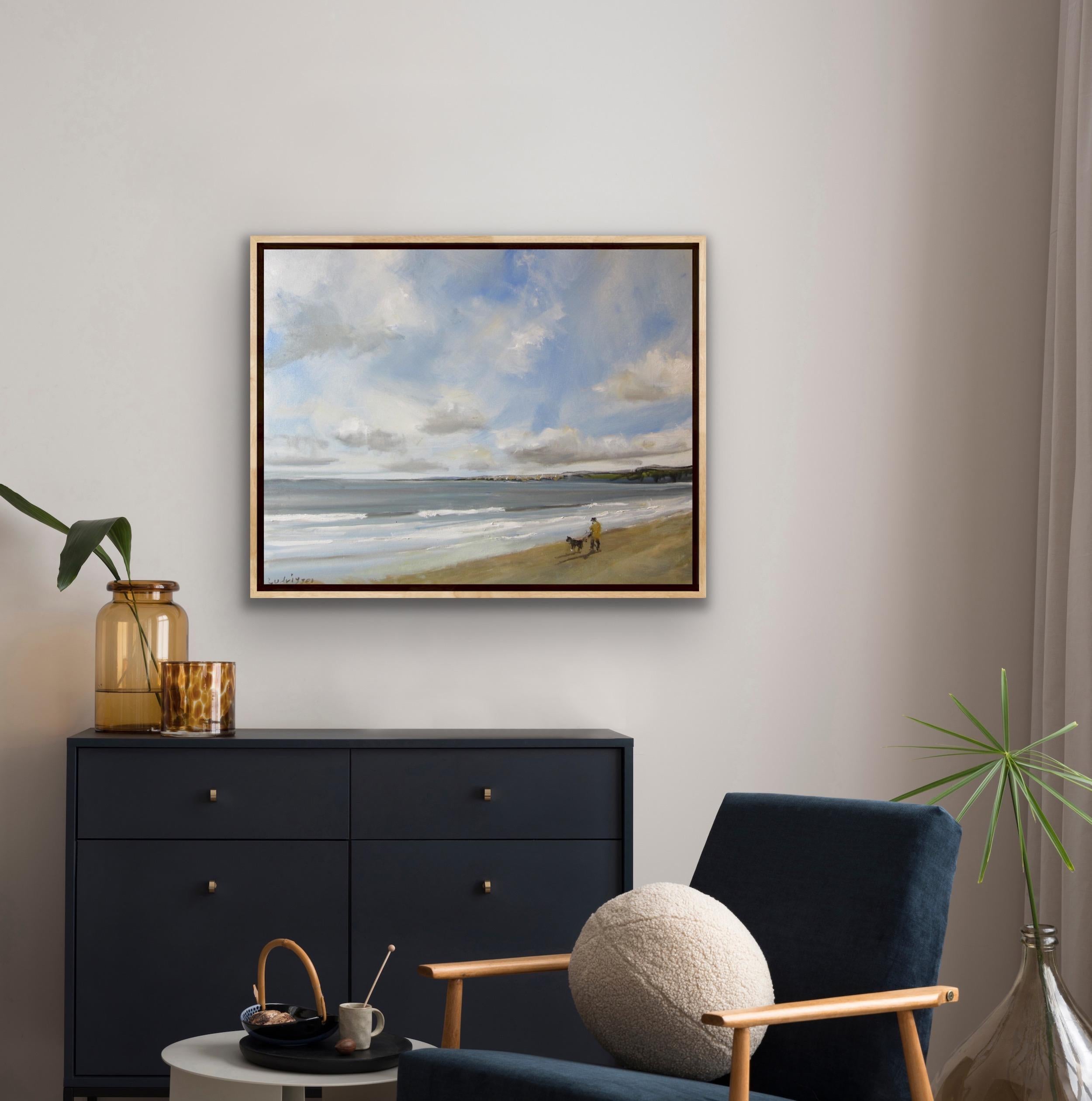 Bahía de Filey, 19 de marzo, Pintura original, Paisaje, Paisaje marino, Playa en venta 5