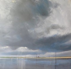 High Tide at Holy Island by Malcom Ludvigsen