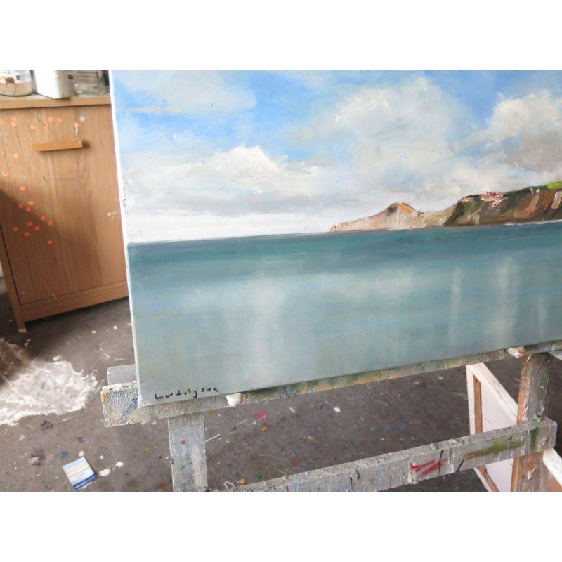 Runswick Bay, Yorkshire Seascape Painting, arte marittima in stile classico in vendita 3