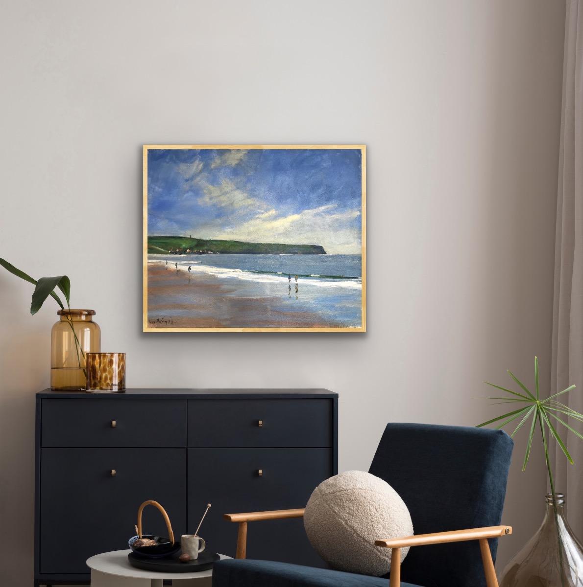 Sandsend, 13 maggio, Quadro originale, Paesaggio, Paesaggio marino, Spiaggia in vendita 5