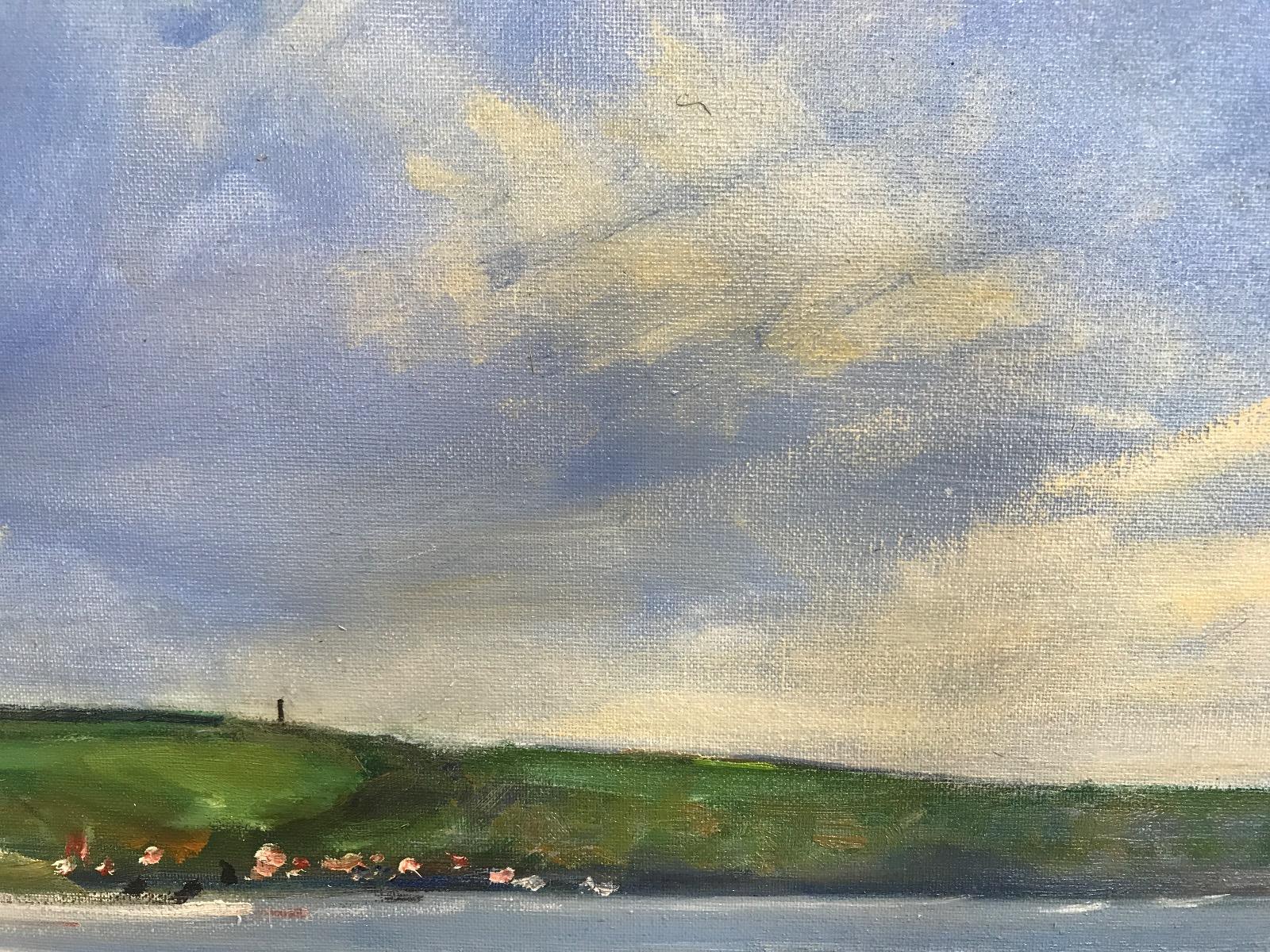 Sandsend, 13 maggio, Quadro originale, Paesaggio, Paesaggio marino, Spiaggia in vendita 1