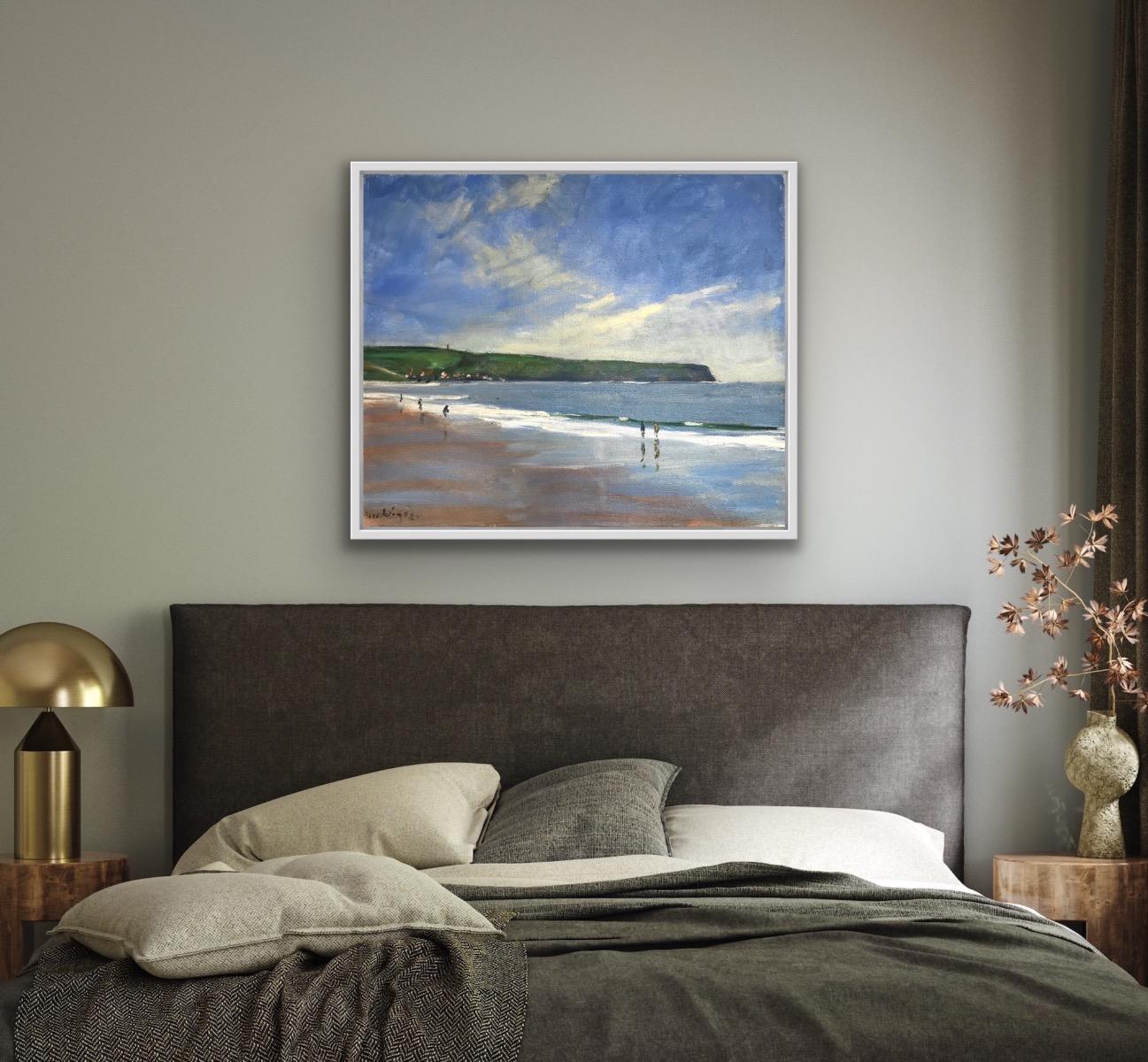 Sandsend, 13 maggio, Quadro originale, Paesaggio, Paesaggio marino, Spiaggia in vendita 4