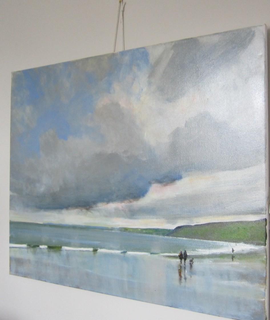 Scarborough, 22 de julio, Pintura original, Paisaje, Paisaje marino, Playa - Painting de Malcom Ludvigsen