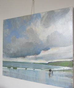 Scarborough, July 22, Original painting, Landscape, Seascape, Beach