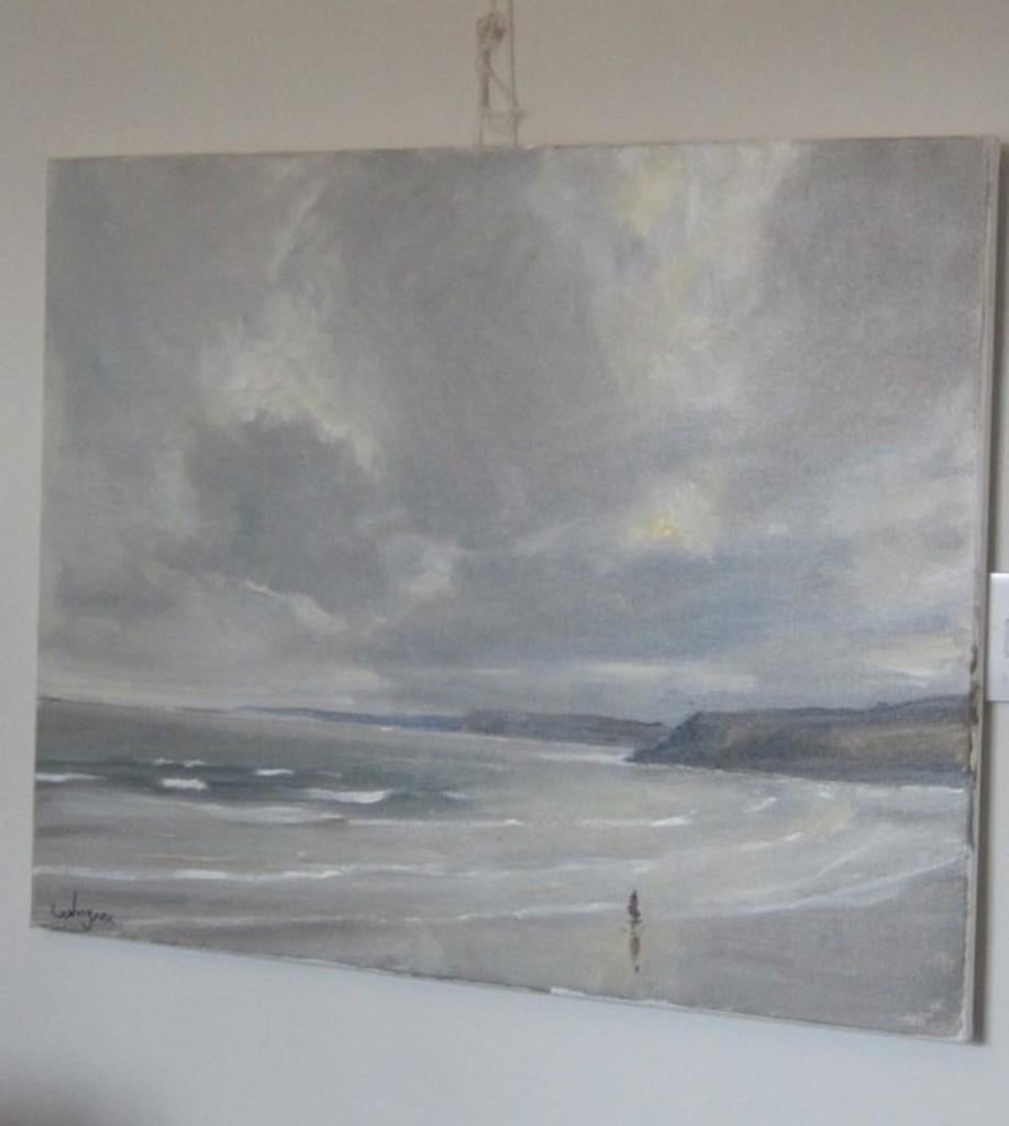 Scarborough, 5 de marzo, Pintura original, Paisaje, Paisaje marino, Playa - Painting de Malcom Ludvigsen