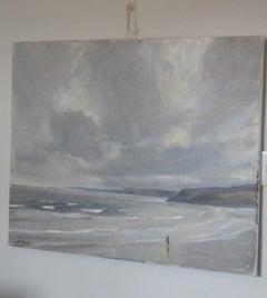 Scarborough, March 5, Original painting, Landscape, Seascape, Beach