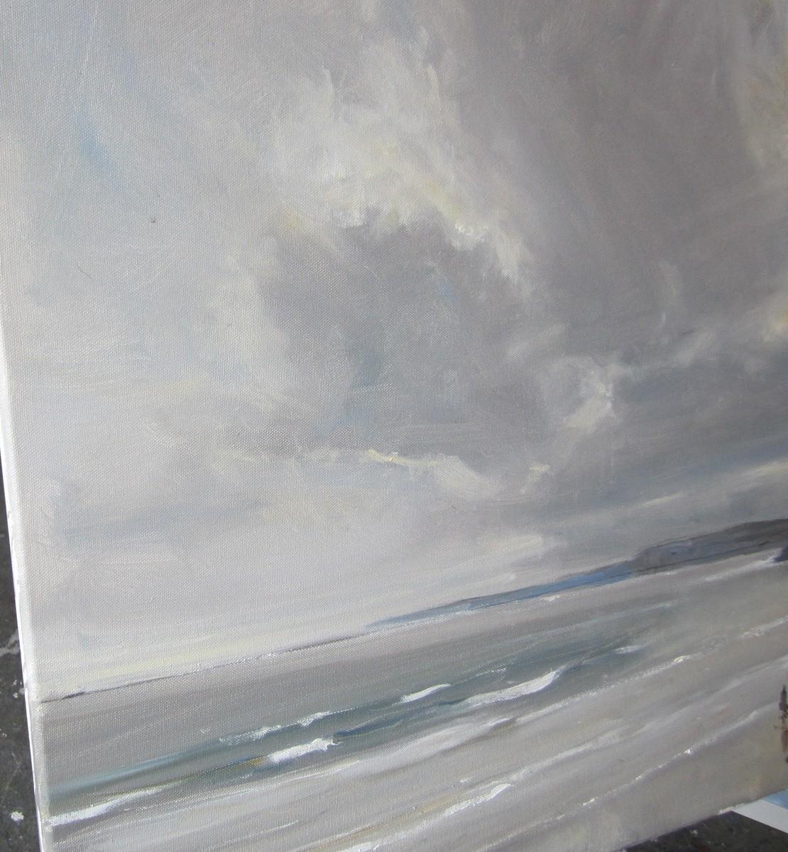 Scarborough, 5 de marzo, Pintura original, Paisaje, Paisaje marino, Playa - Painting Contemporáneo de Malcom Ludvigsen