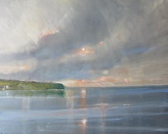 Nuvole di Whitby, Quadro originale, Paesaggio, Paesaggio marino, Spiaggia