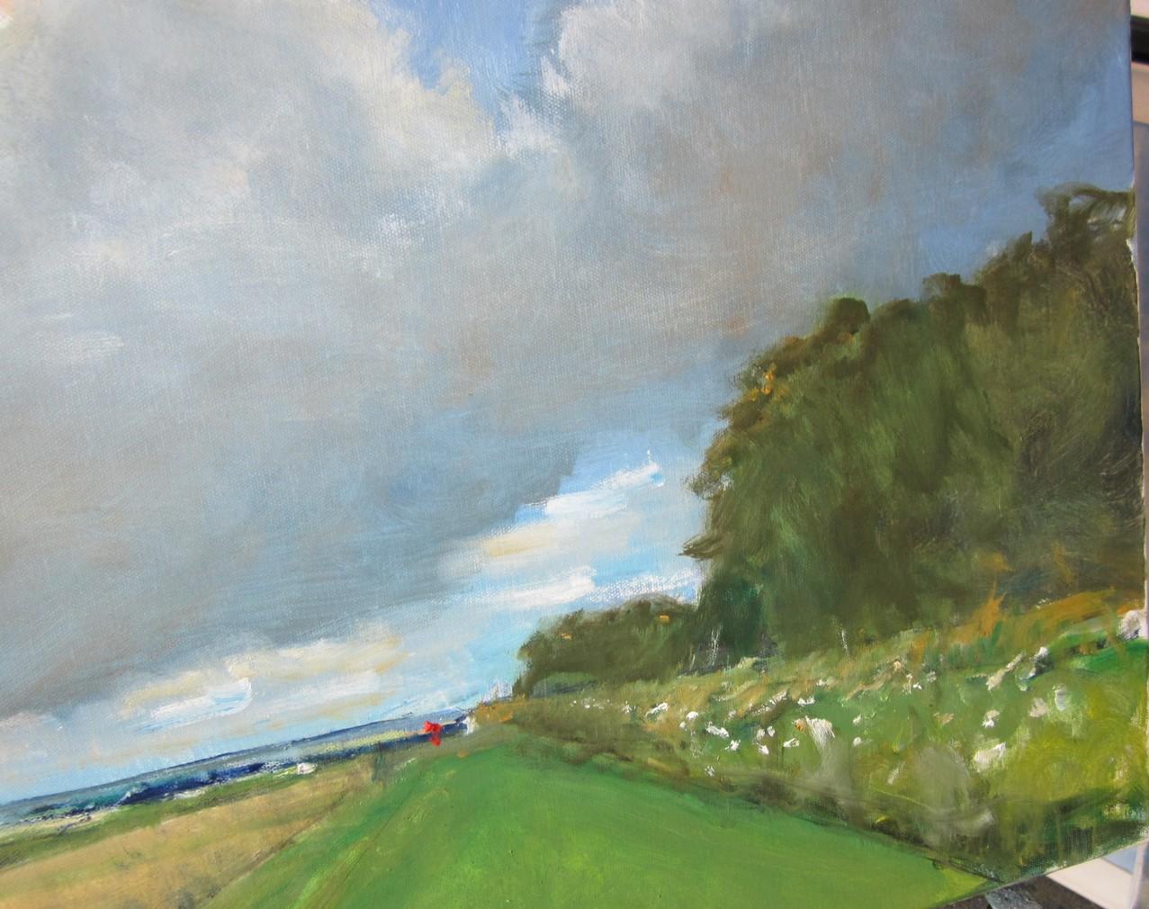 Yorkshire Wolds,  5 luglio, Pittura originale, Paesaggio, Paesaggio marino, Spiaggia in vendita 1