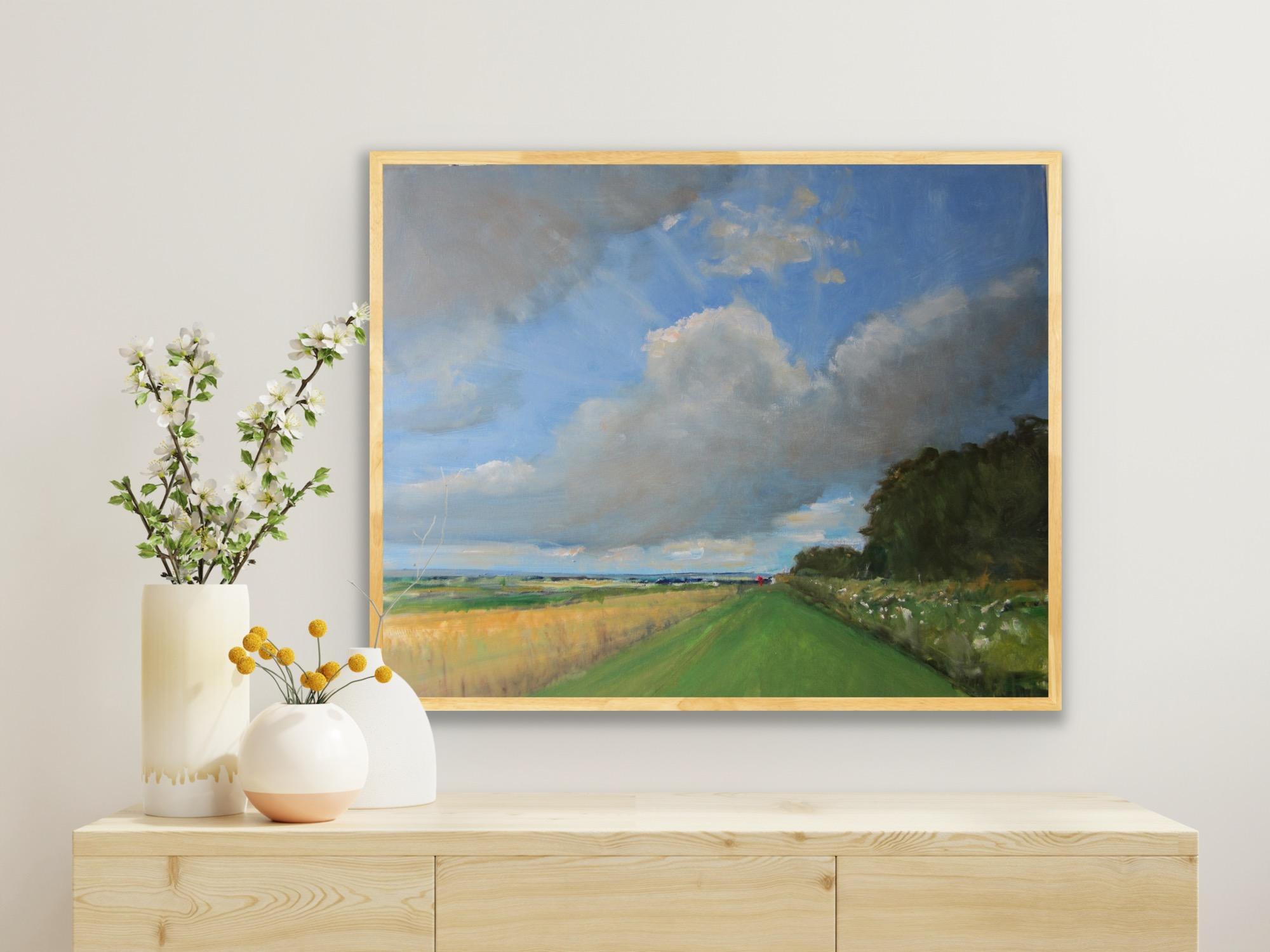 Yorkshire Wolds,  5 luglio, Pittura originale, Paesaggio, Paesaggio marino, Spiaggia in vendita 4