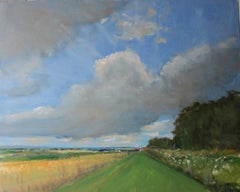 Yorkshire Wolds,  5 julio, Pintura original, Paisaje, Paisaje marino, Playa