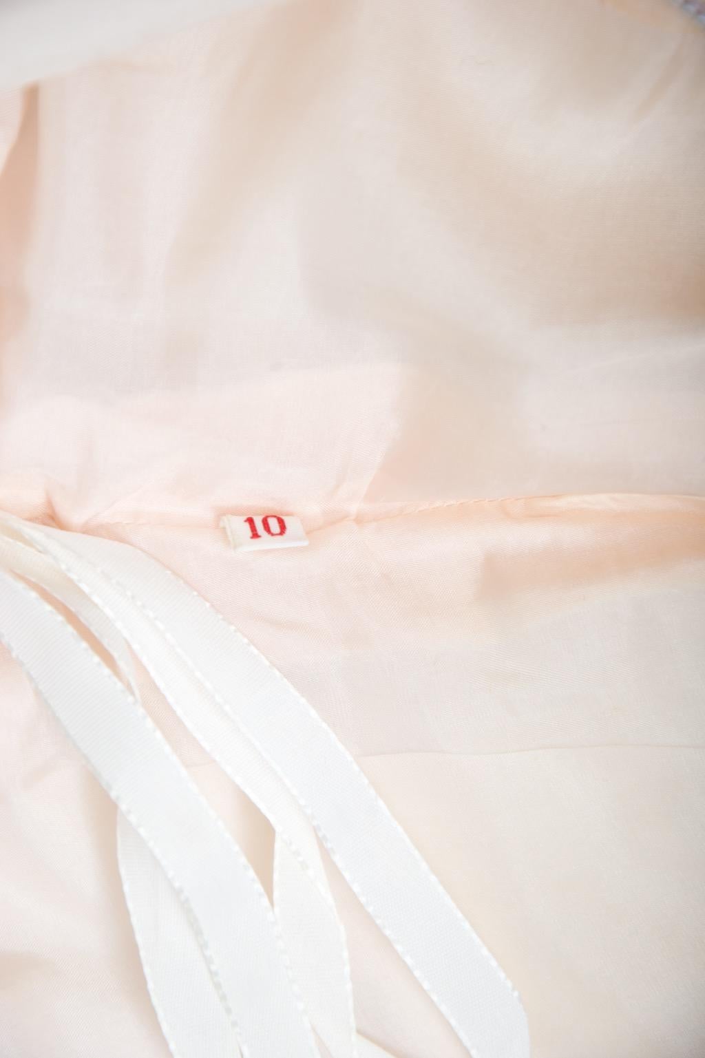 Malcom Starr 1960er Rosa perlenbesetztes Kleid im Angebot 8