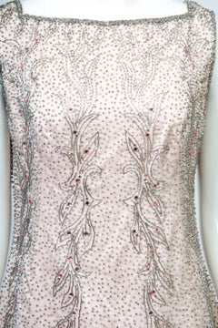 Malcom Starr 1960s Pink Beaded Dress