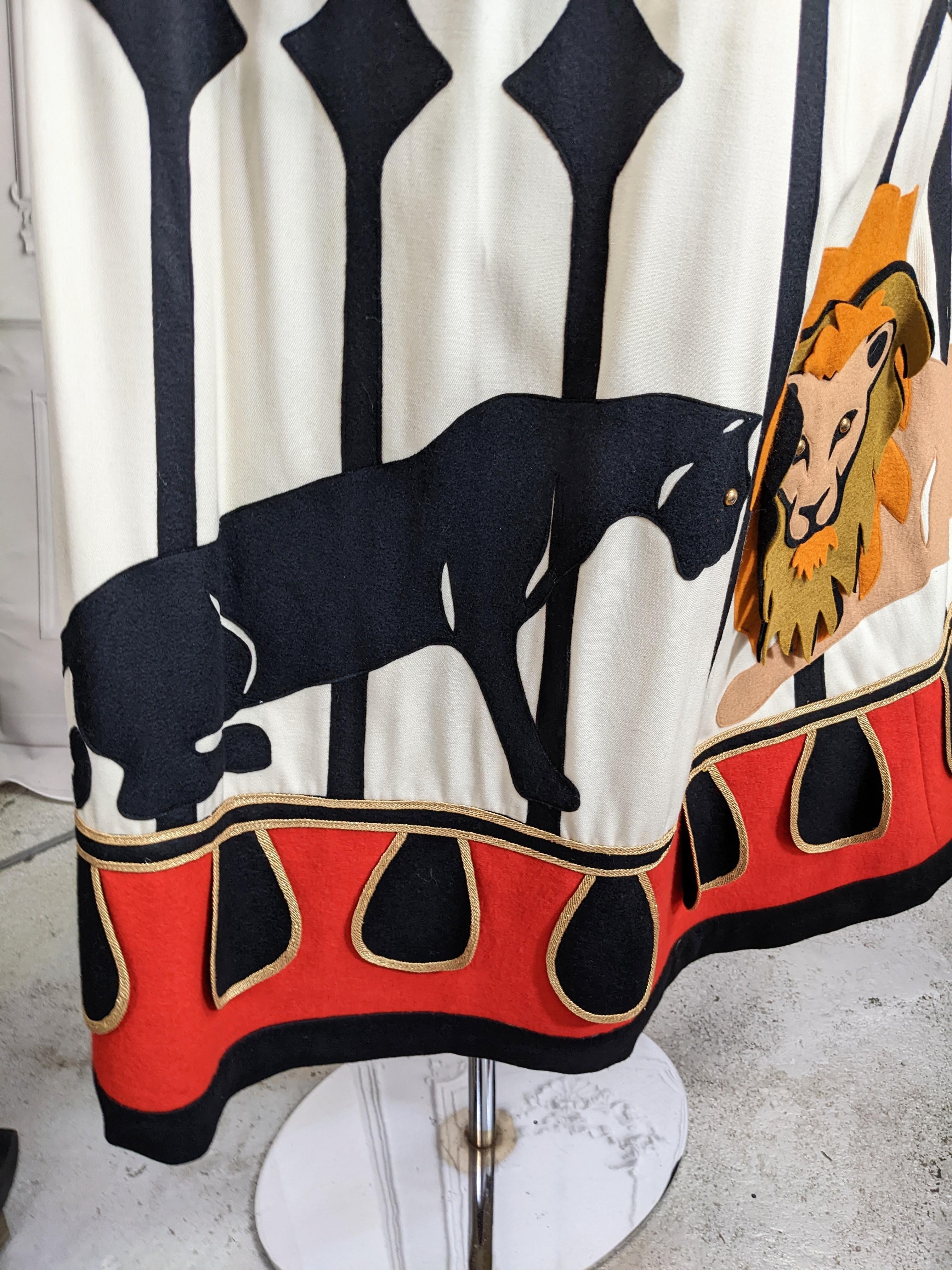 Malcom Starr Circus Themed Hostess Skirt In Excellent Condition In New York, NY