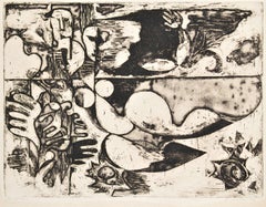 Au bord de la mer. 1975. Papier, gravure, 49x64,5 cm