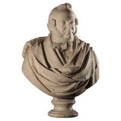 Male Bust Marble Italy 1838