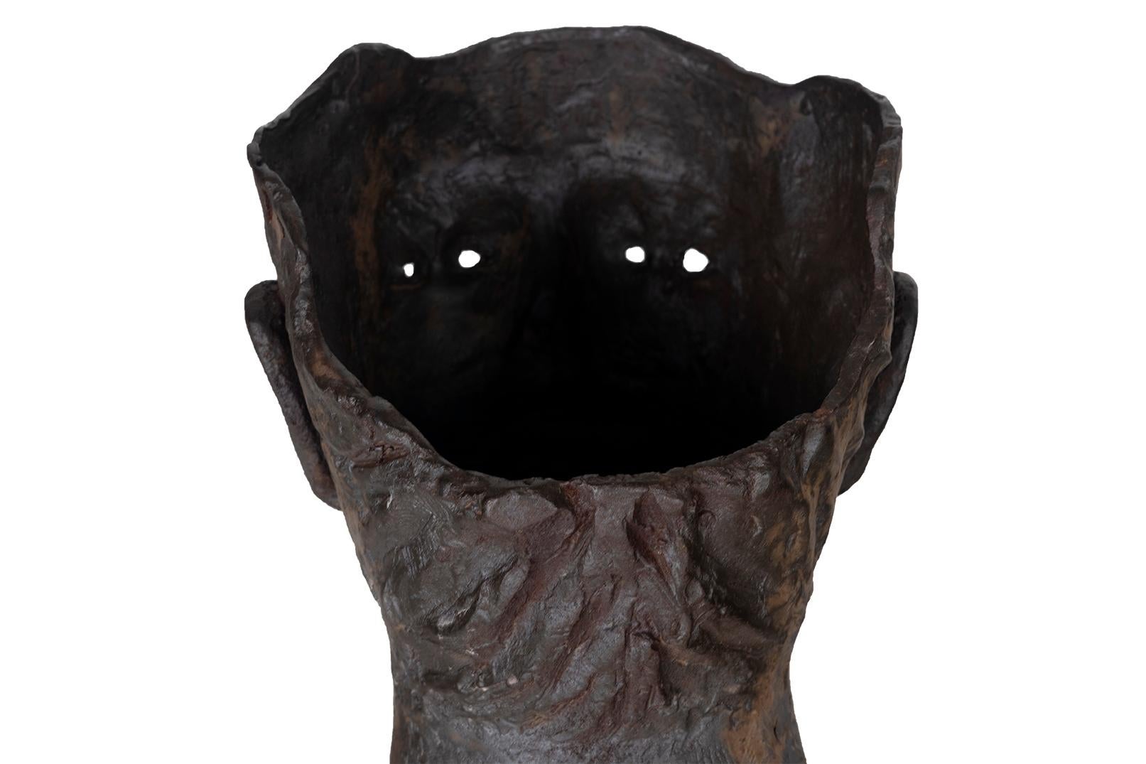 Scultura di busto maschile in ghisa in vendita 2