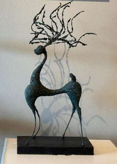 Male Deer Sculpture by Laster