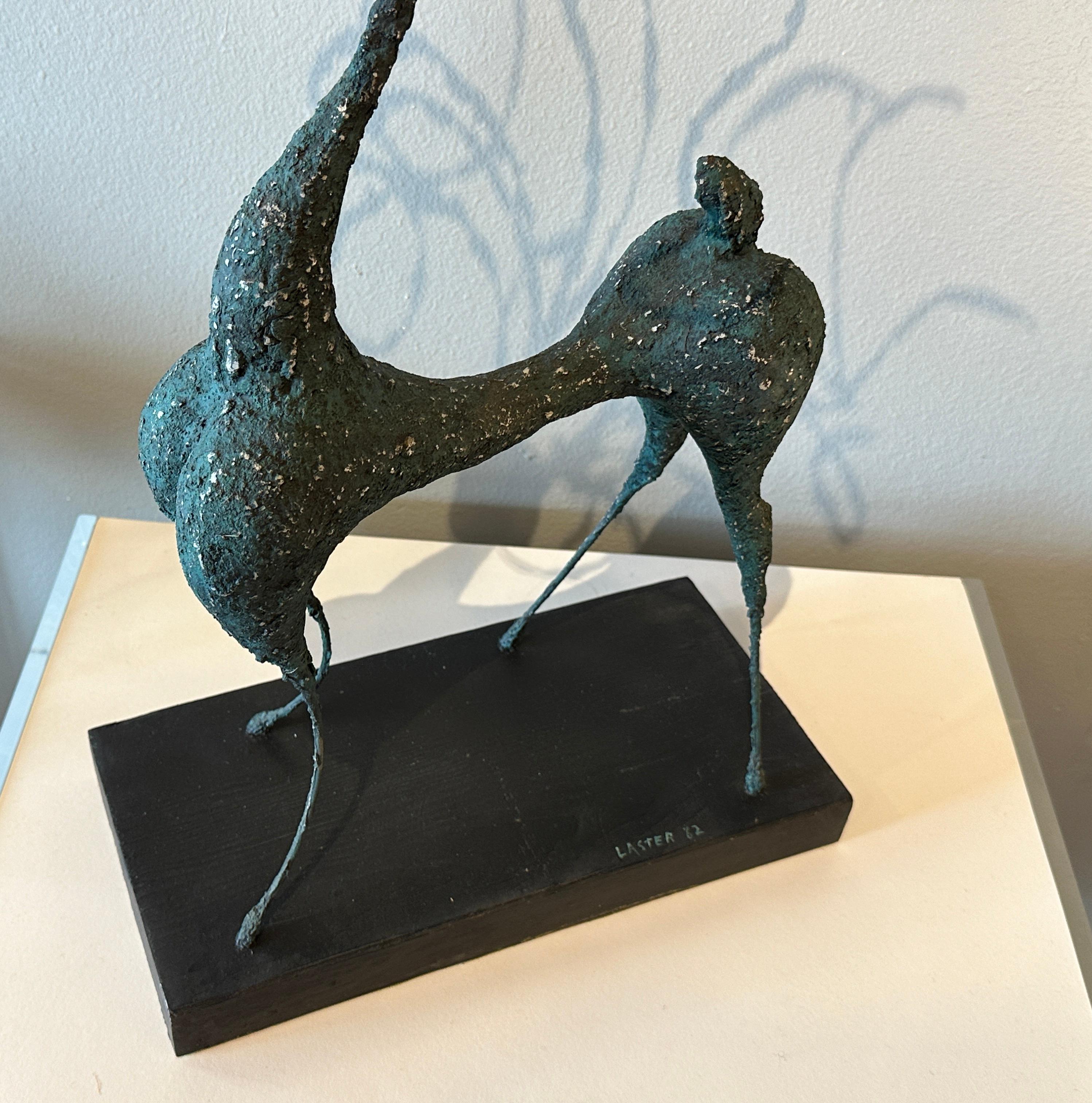 Male Deer Sculpture by Laster In Good Condition In Pasadena, CA