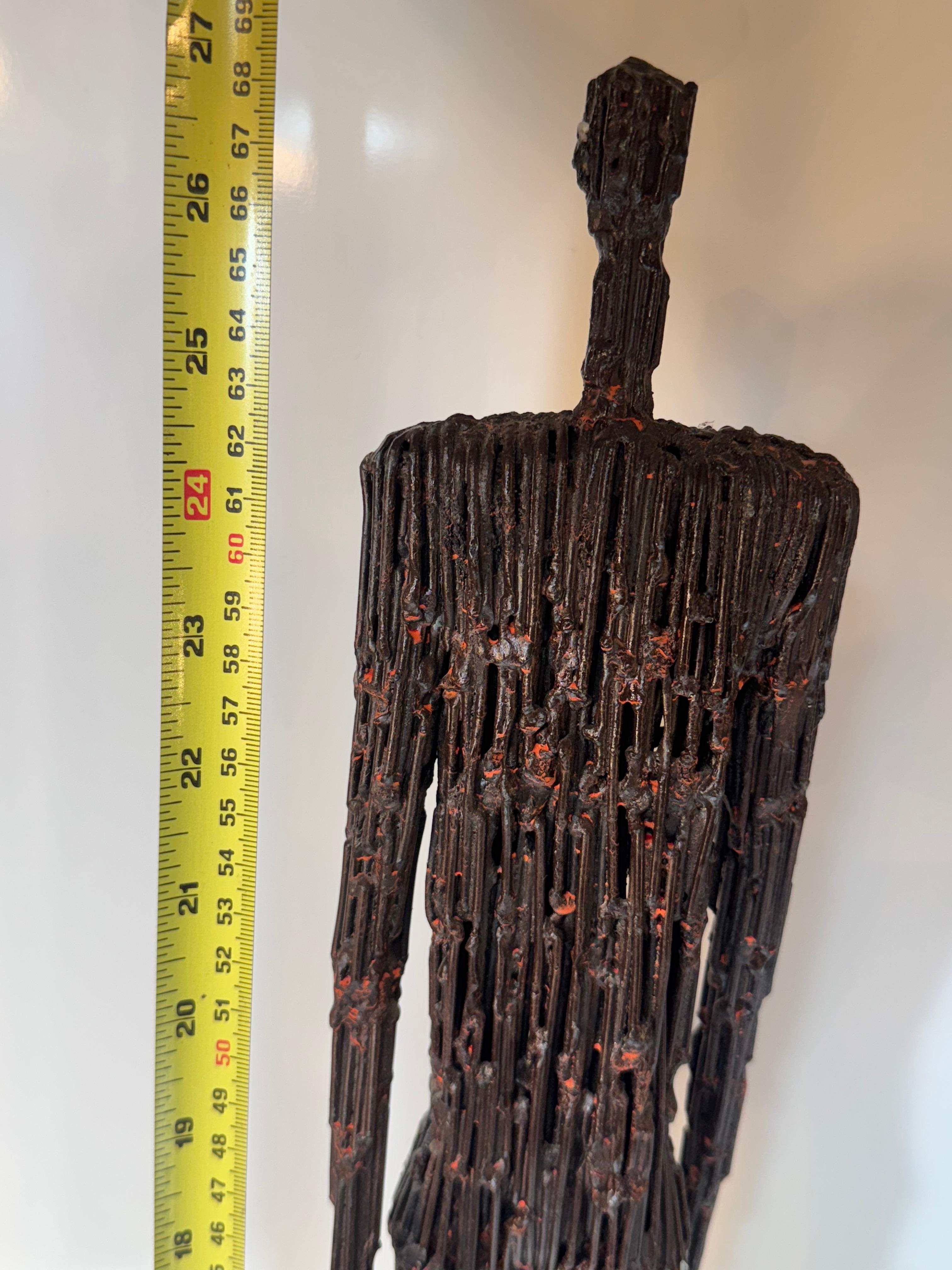 Scultura metallica brutalista maschile e femminile: lotto di 5 pezzi In condizioni buone in vendita a Bensalem, PA