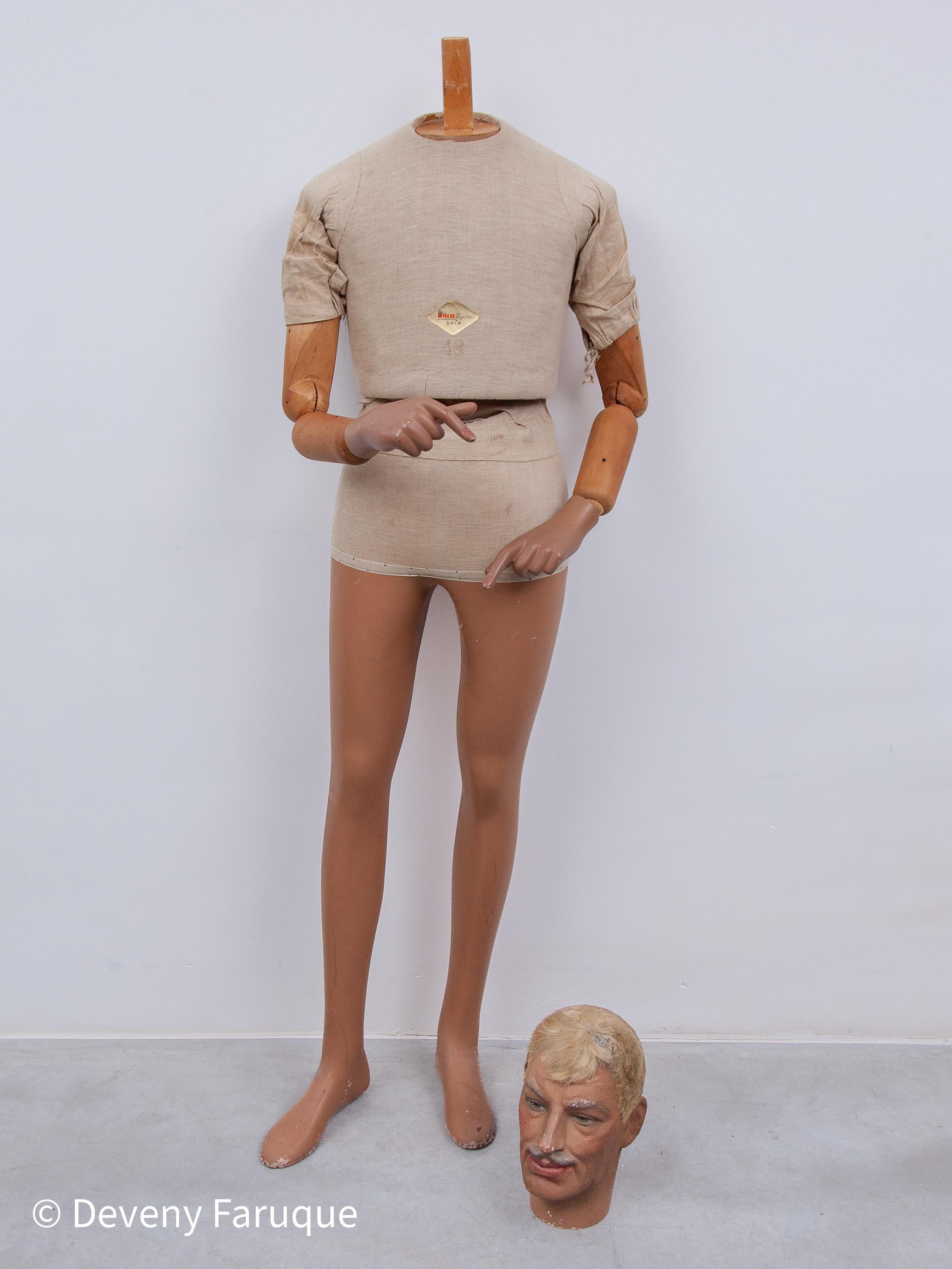 Male Mannequin entworfen von Moth Figuren, Deutschland, 1930er Jahre im Angebot 5