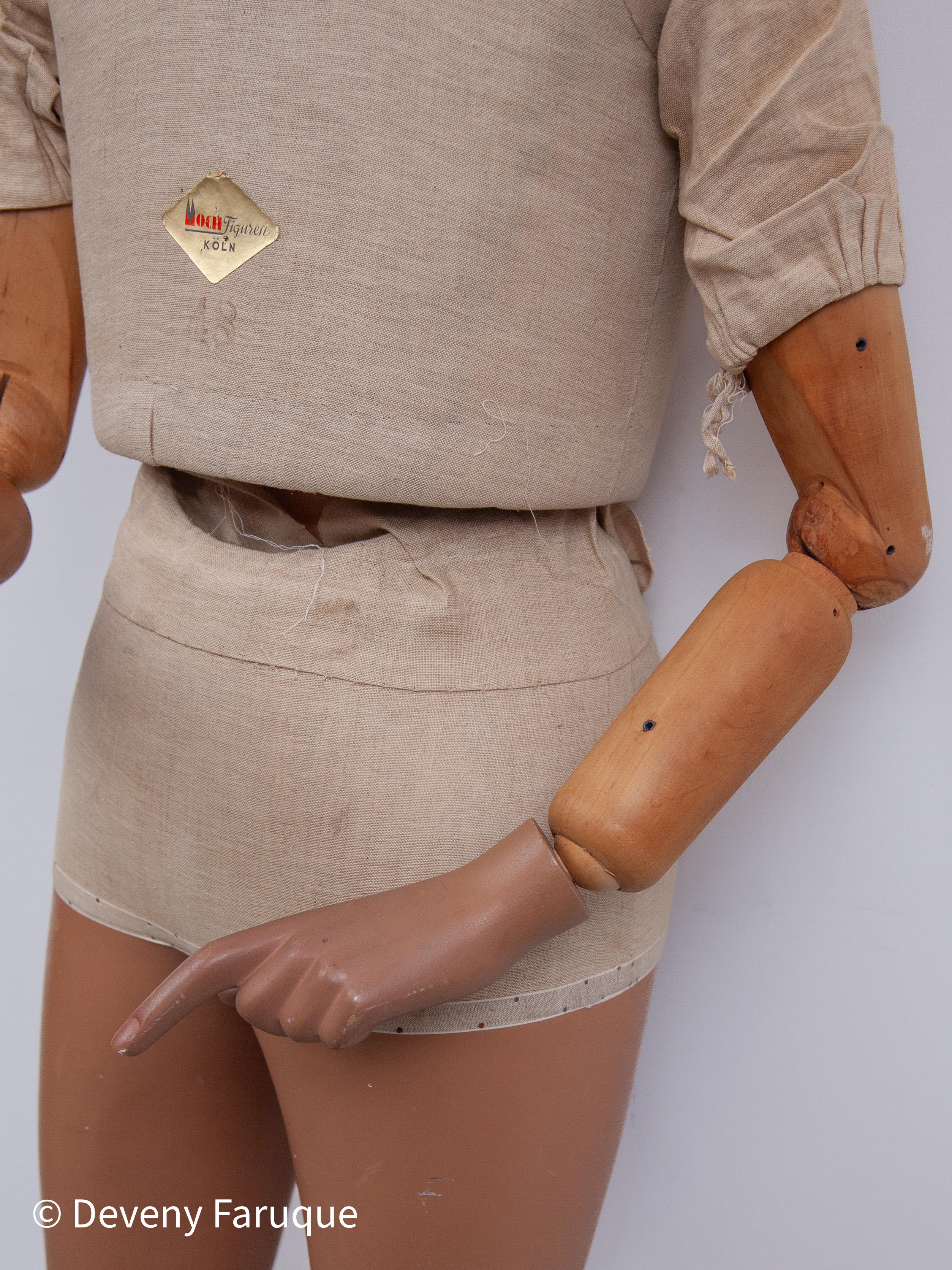 Male Mannequin entworfen von Moth Figuren, Deutschland, 1930er Jahre im Angebot 8