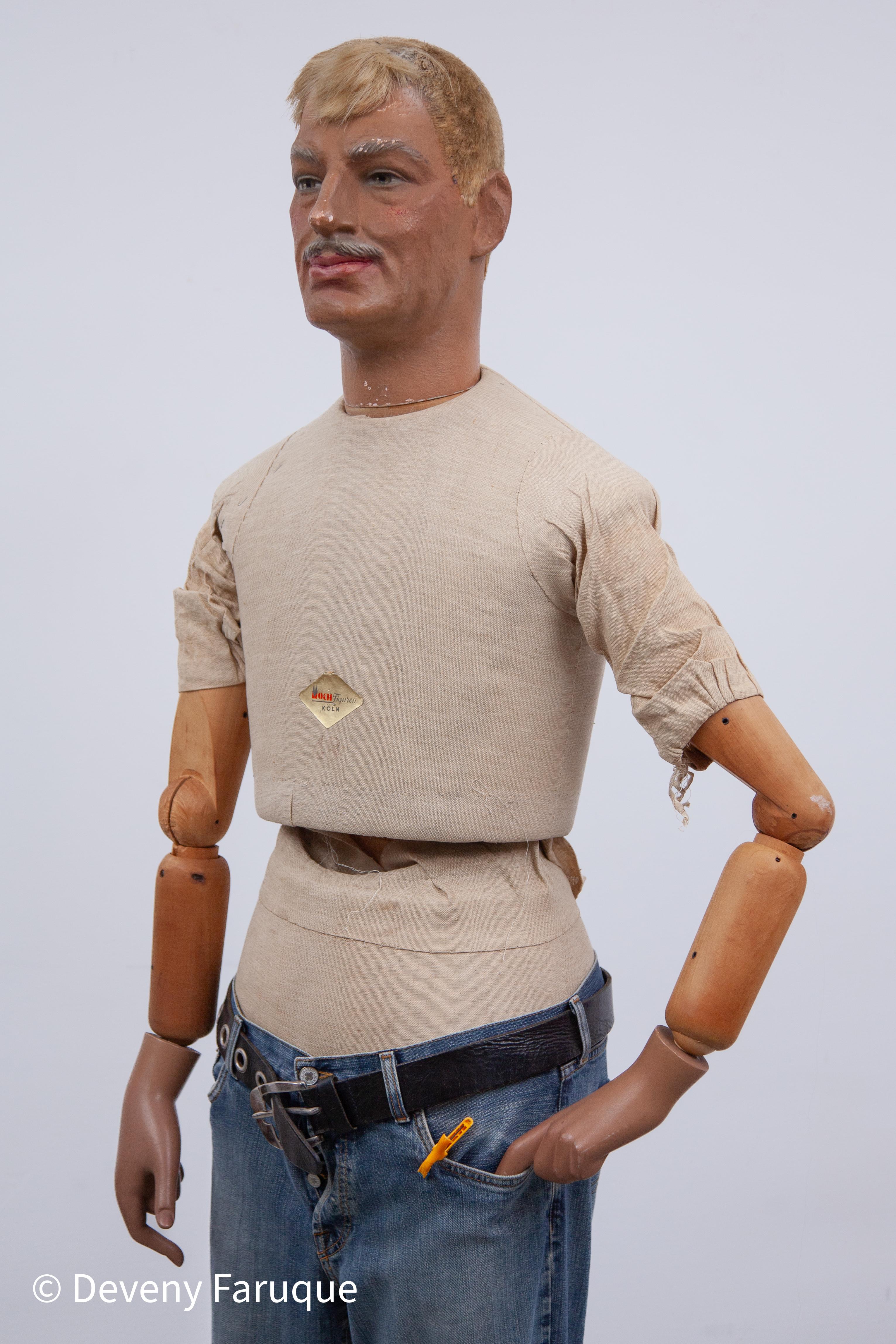 Male Mannequin entworfen von Moth Figuren, Deutschland, 1930er Jahre im Zustand „Gut“ im Angebot in Antwerp, BE