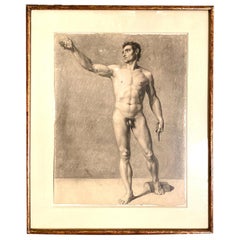 Male Nude Charcoal Sketch