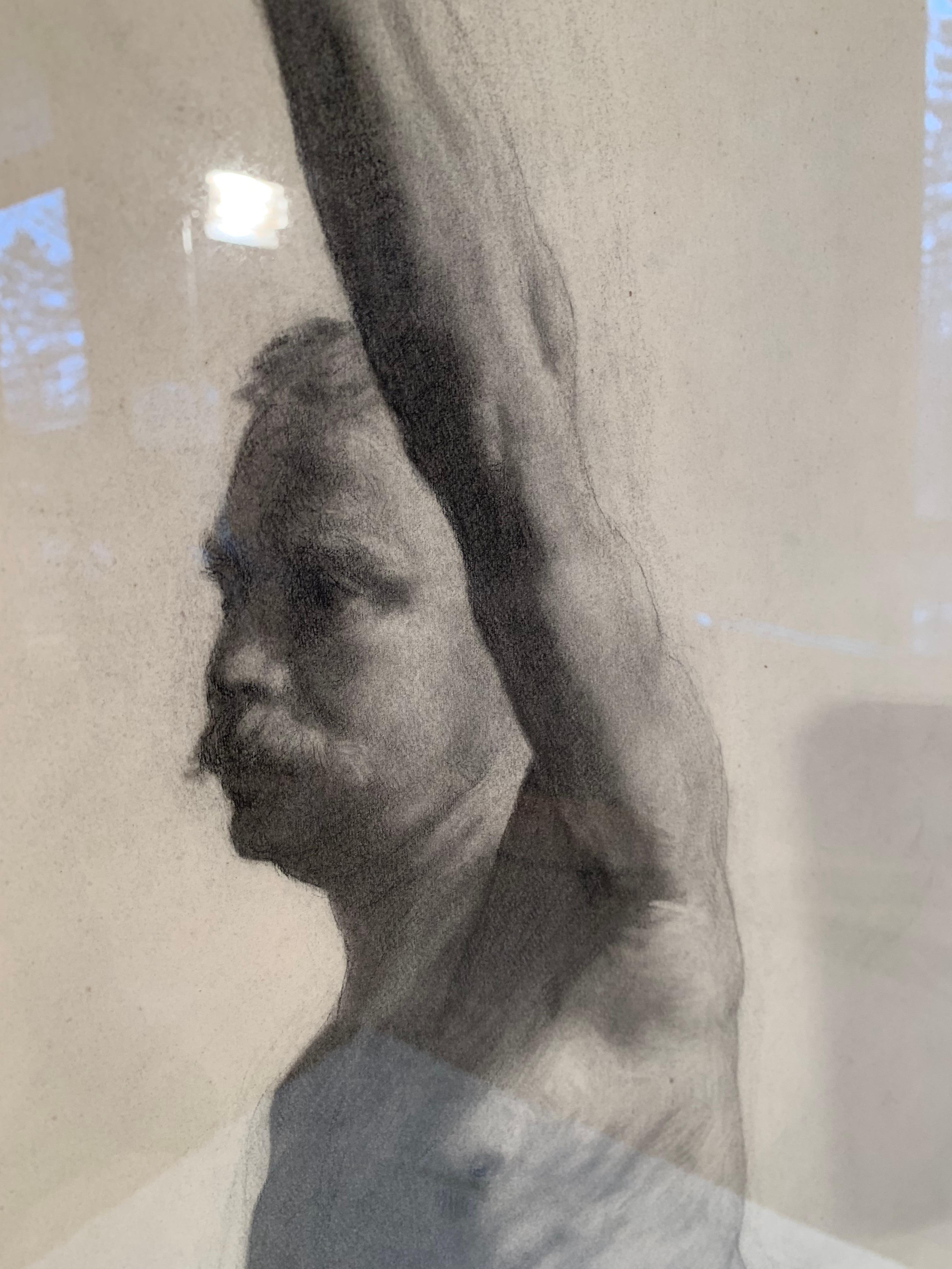 Male Nude Drawing by Hermanus Schellenberg, 1923 In Excellent Condition For Sale In Canaan, CT
