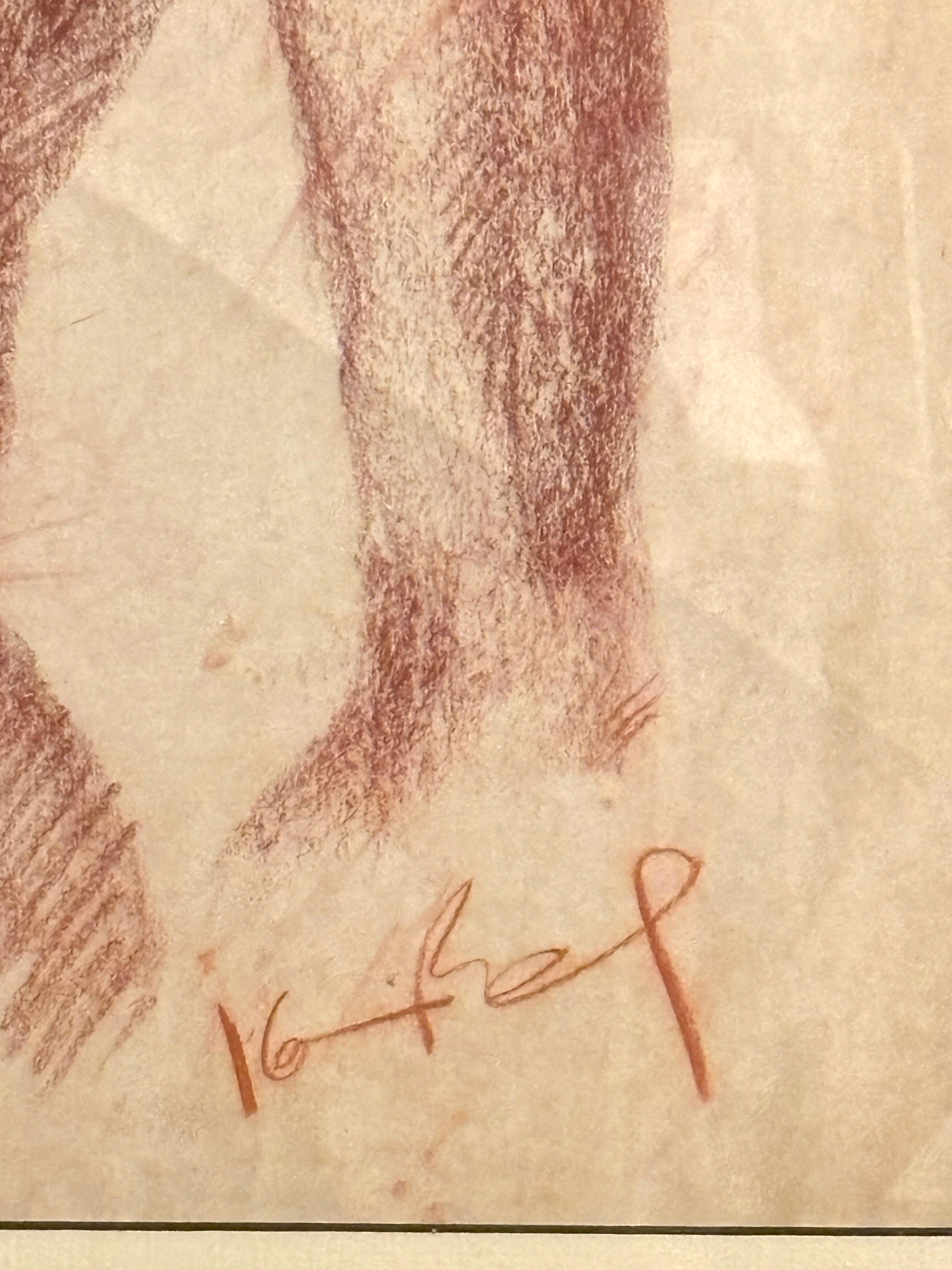 Disegno di nudo maschile In condizioni buone in vendita a Brooklyn, NY