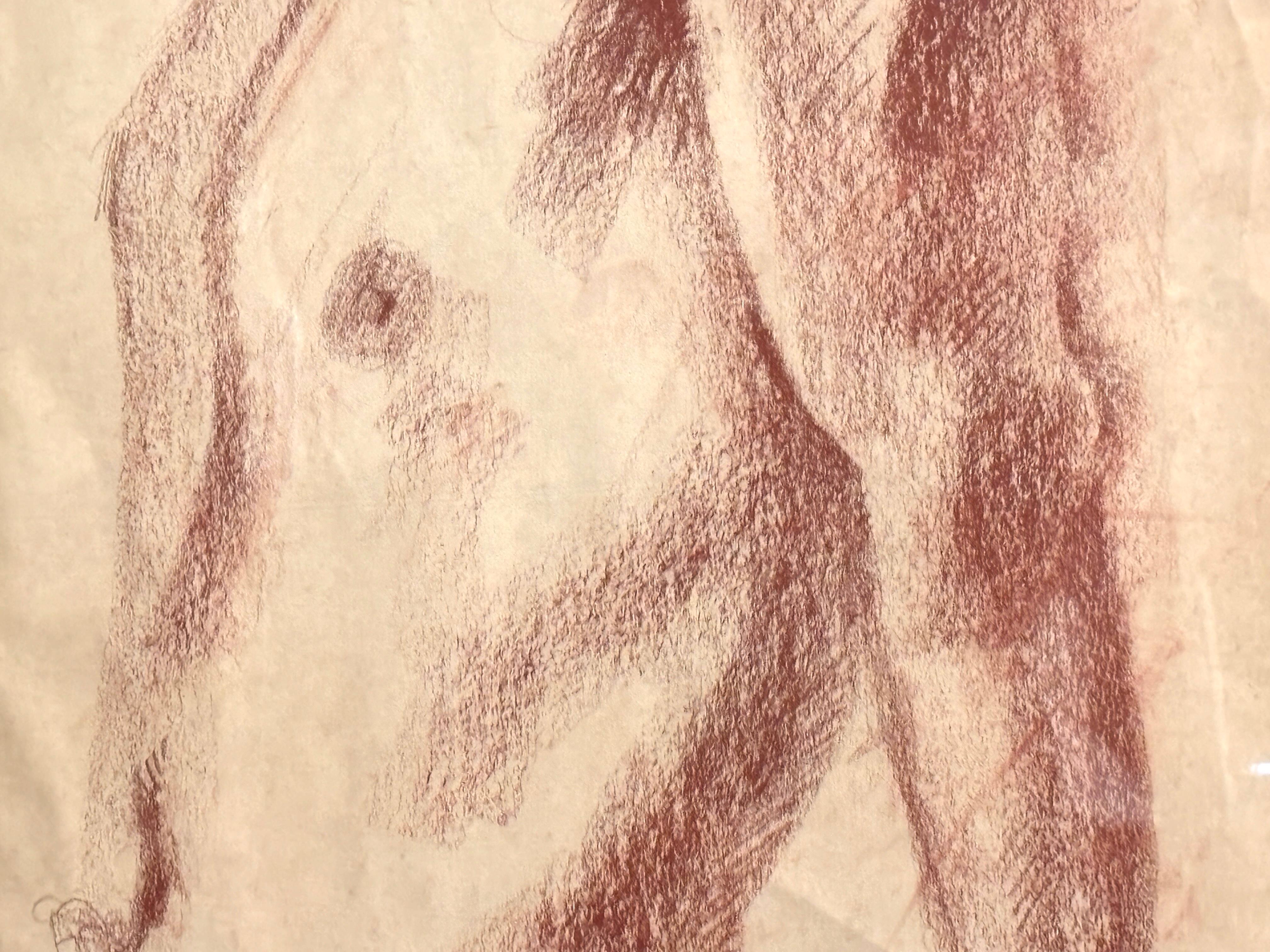 XX secolo Disegno di nudo maschile in vendita