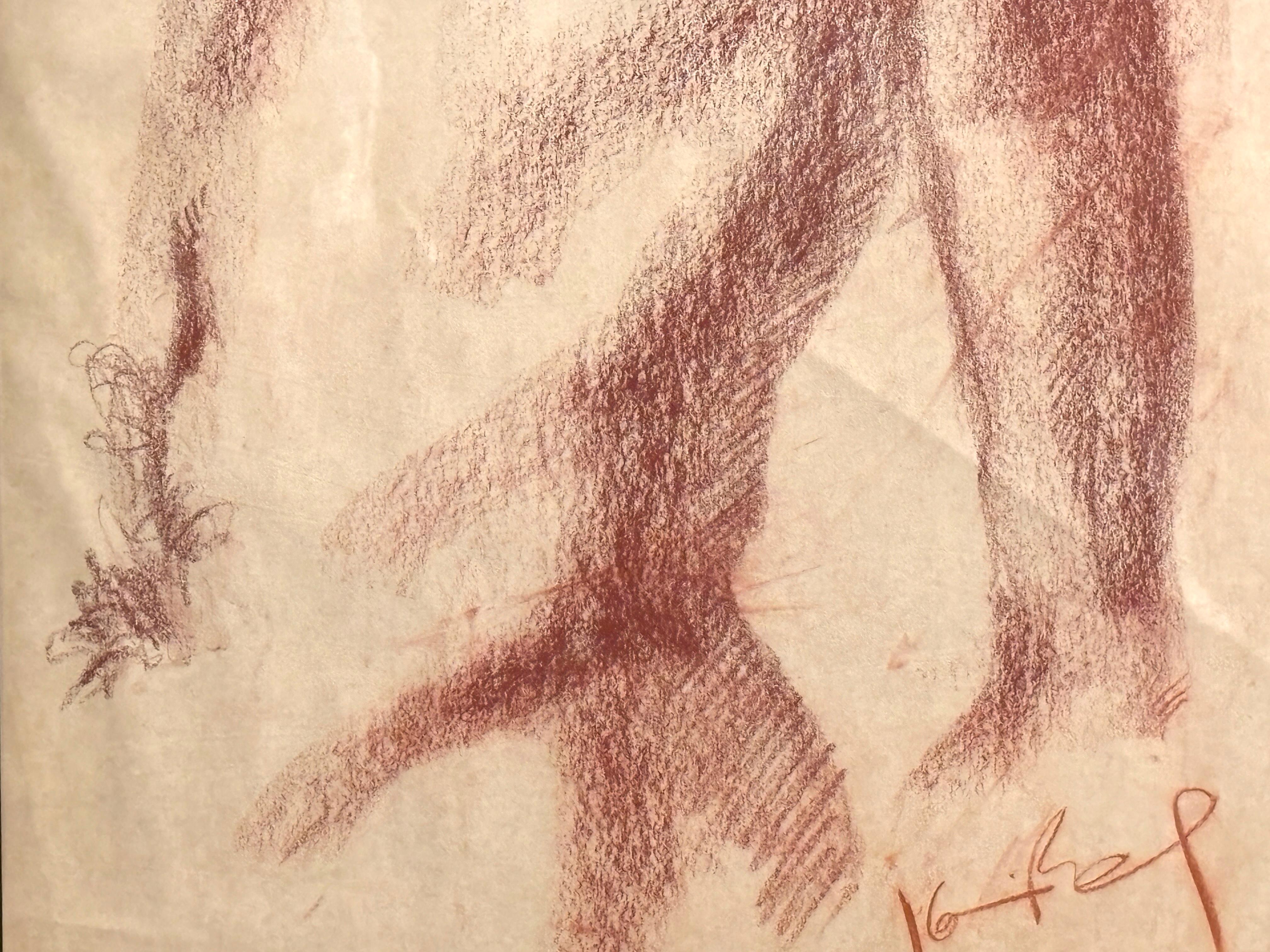 Carta Disegno di nudo maschile in vendita