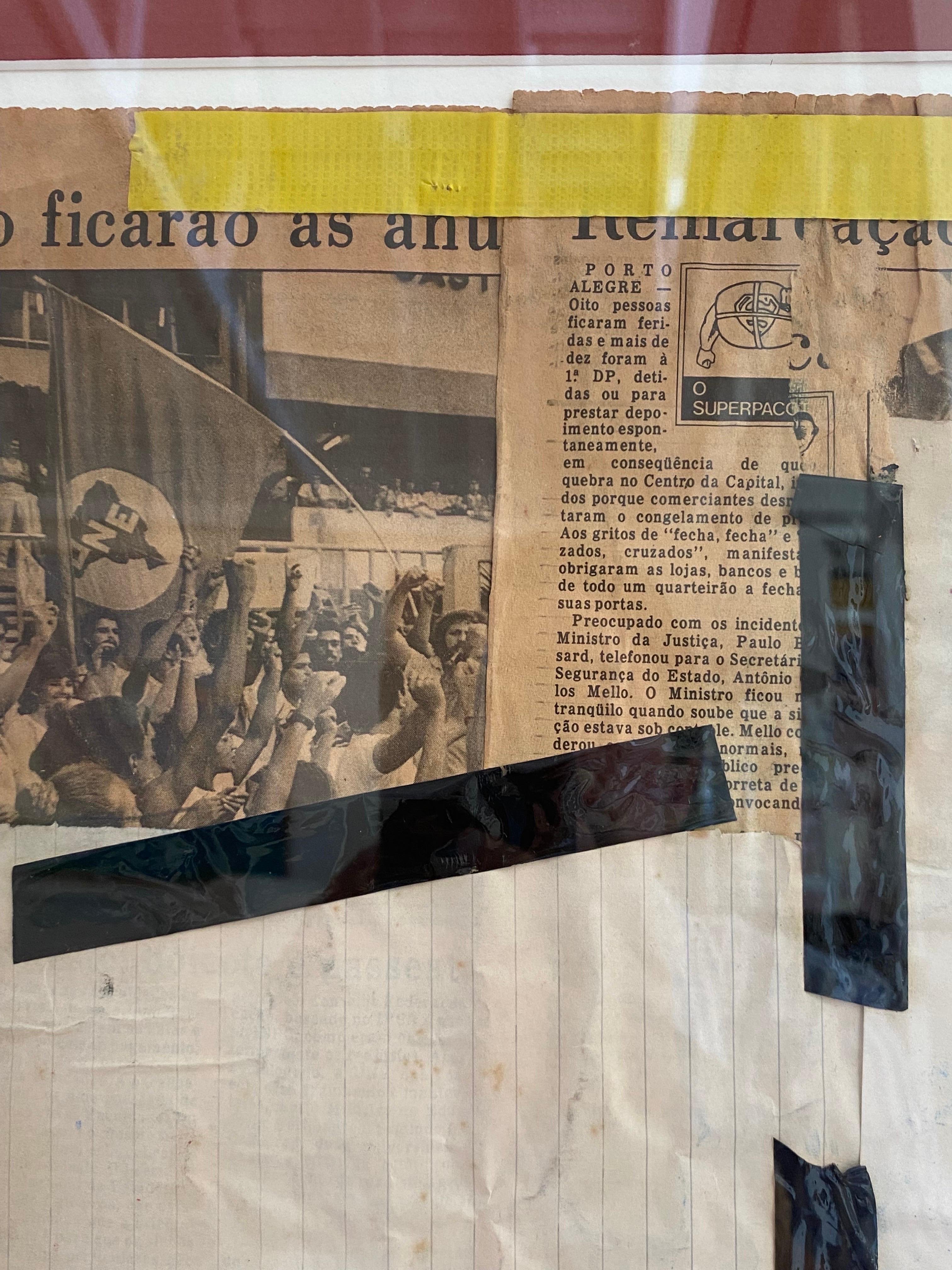 Desnudo masculino Collage en técnica mixta de Richard Giglio en venta 3