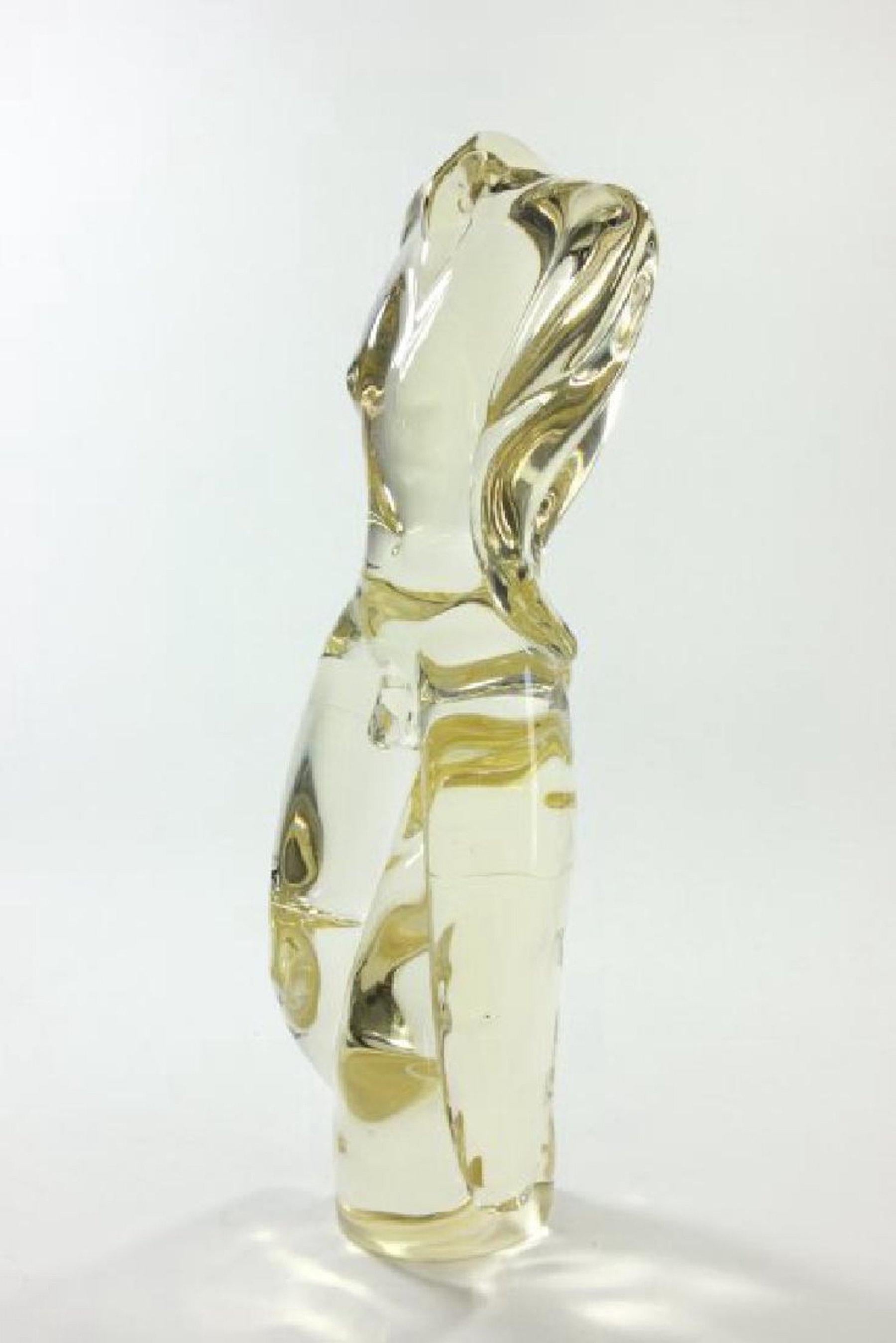 Male Nude Murano Glass Sculpture by Pino Signoretto For Sale 13