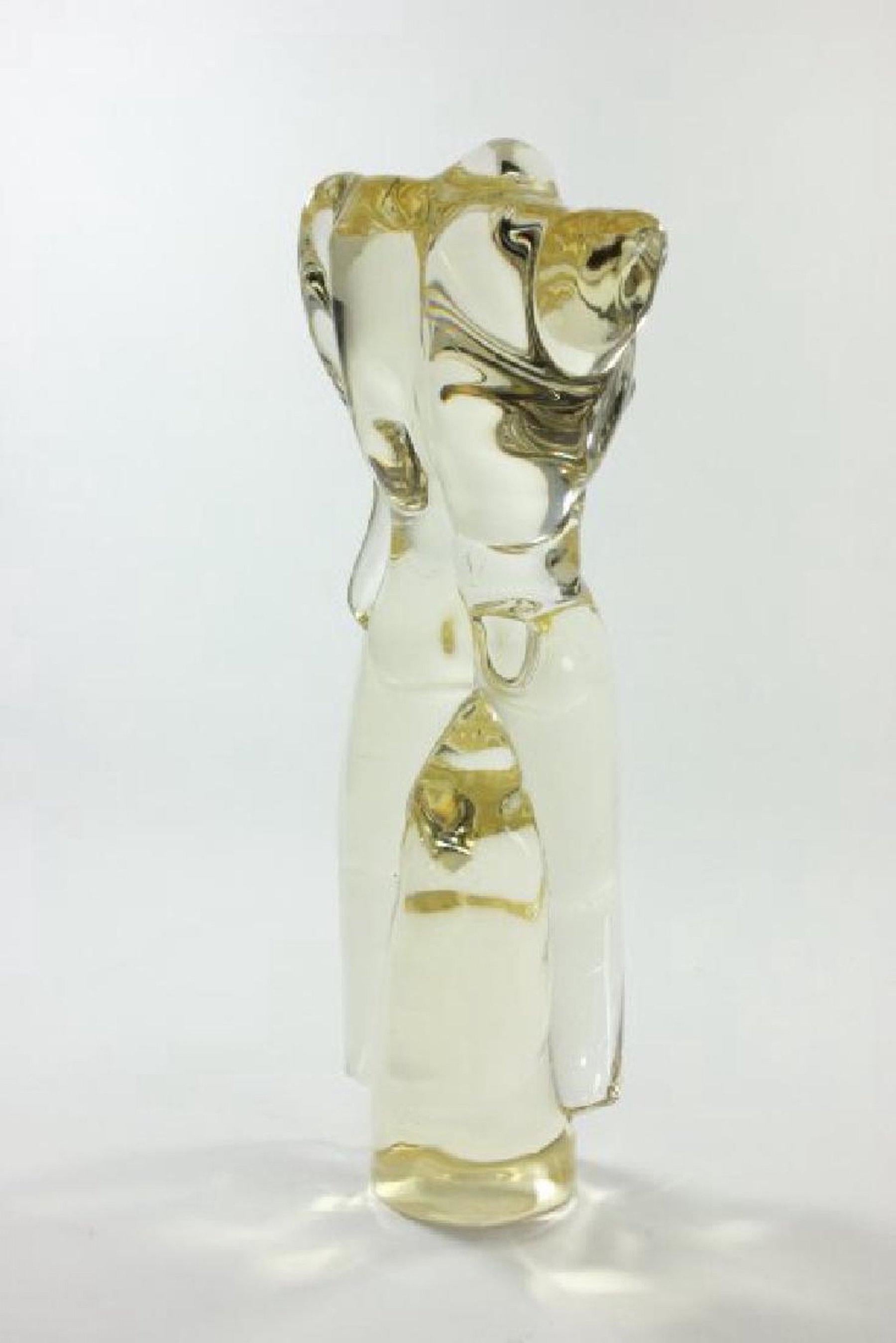 Male Nude Murano Glass Sculpture by Pino Signoretto For Sale 14