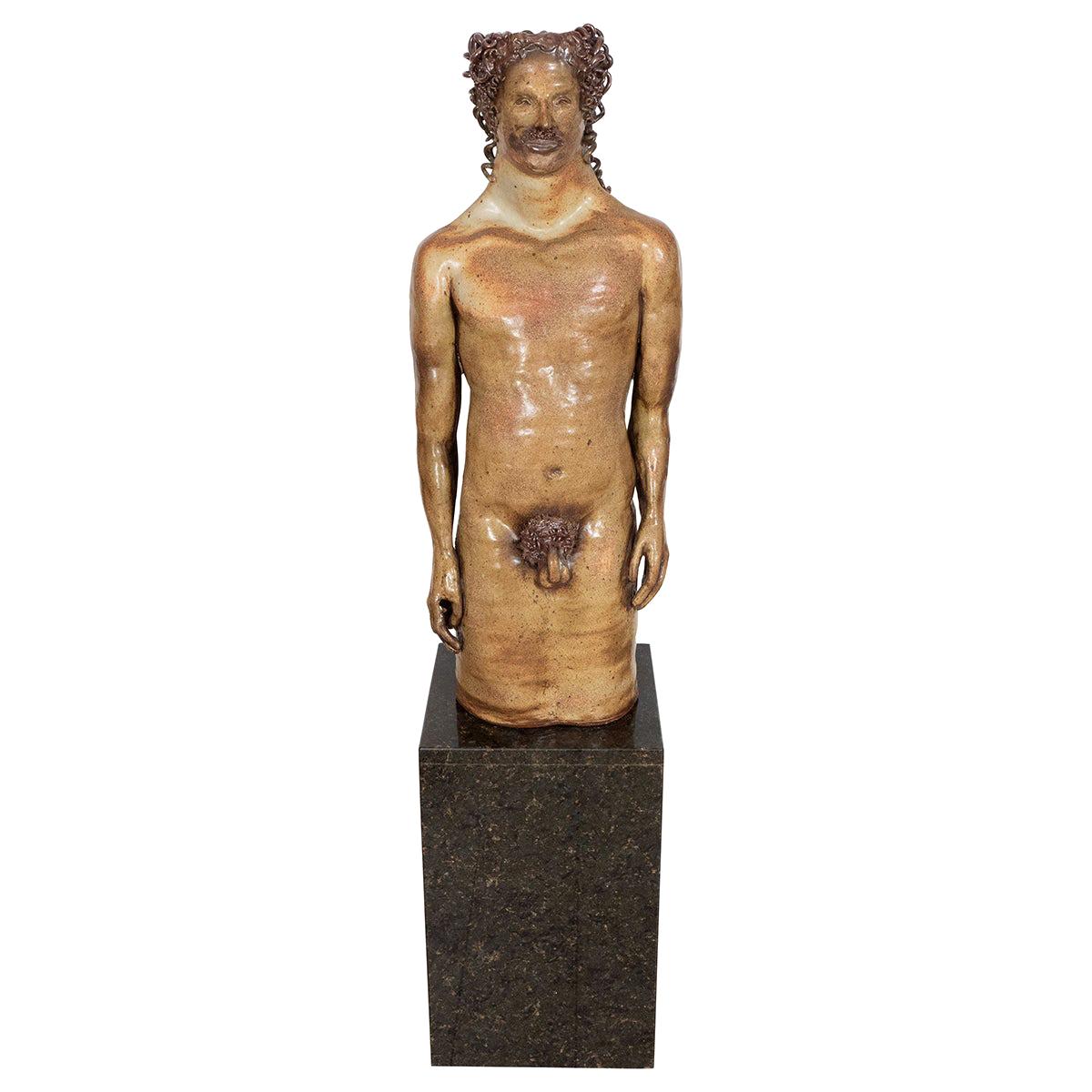 Male Nude Terracotta Sculpture