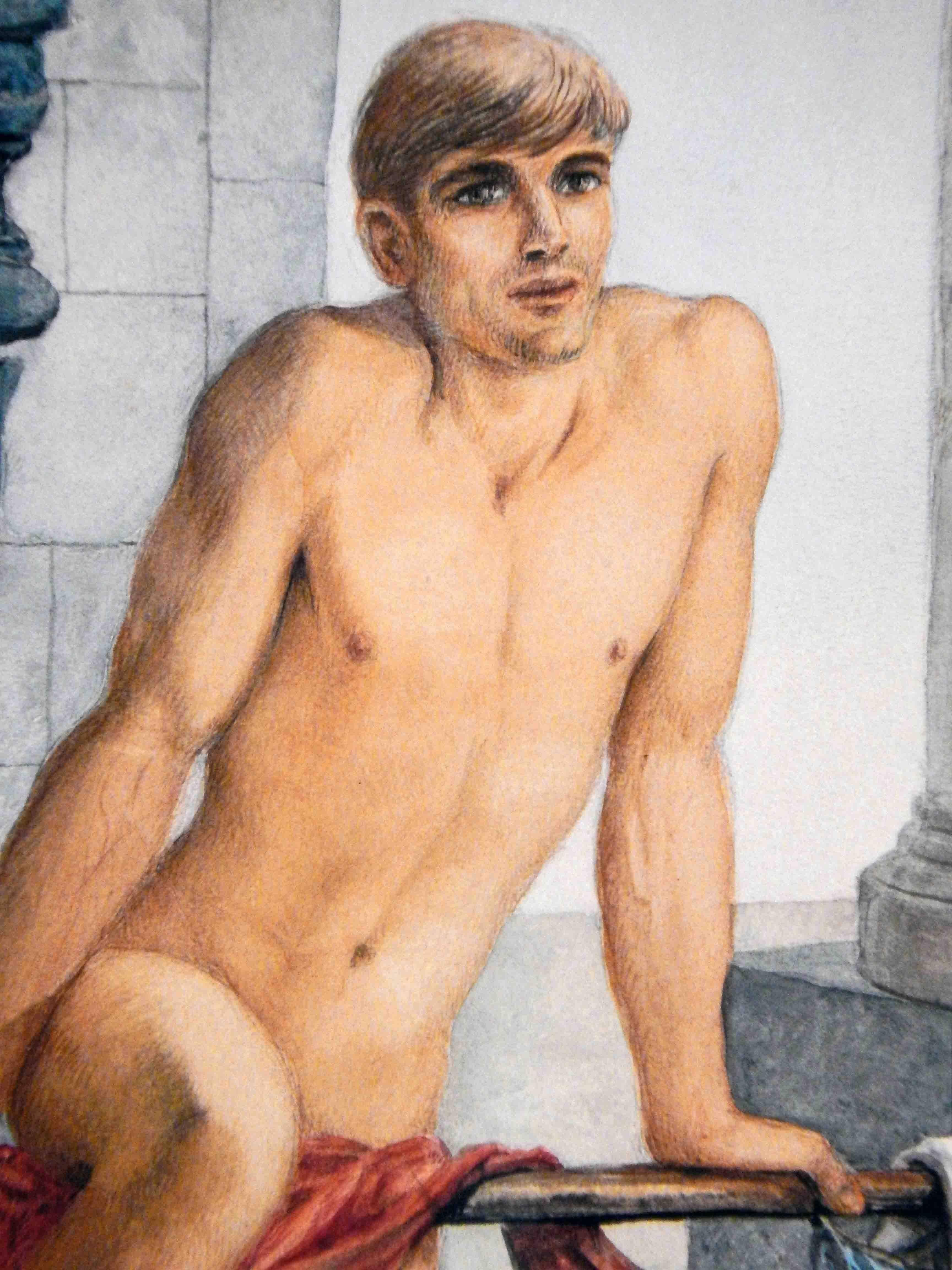 male nude painting