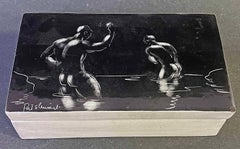 "Male Nudes at Midnight", Rare Laguna Beach Box w/ Male Bathers, 1951-52