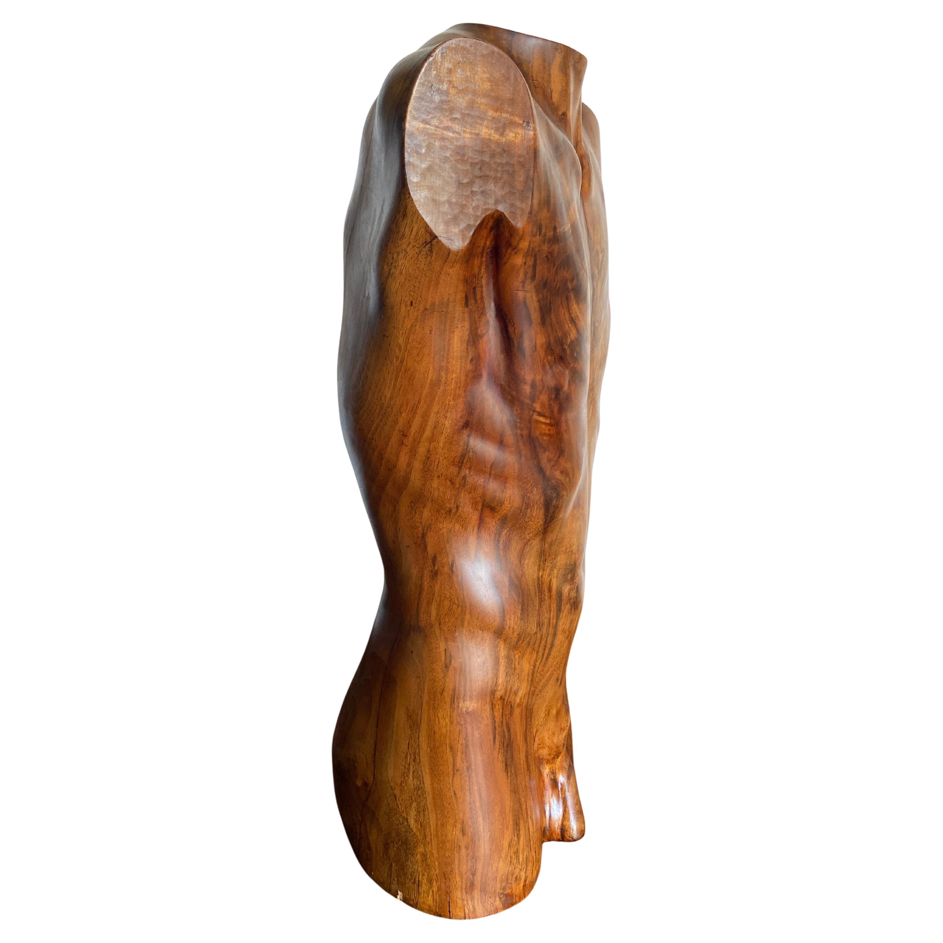 Torso Masculino Busto de Madera Tallada 1979 en Bueno estado para la venta en San Juan Capistrano, CA