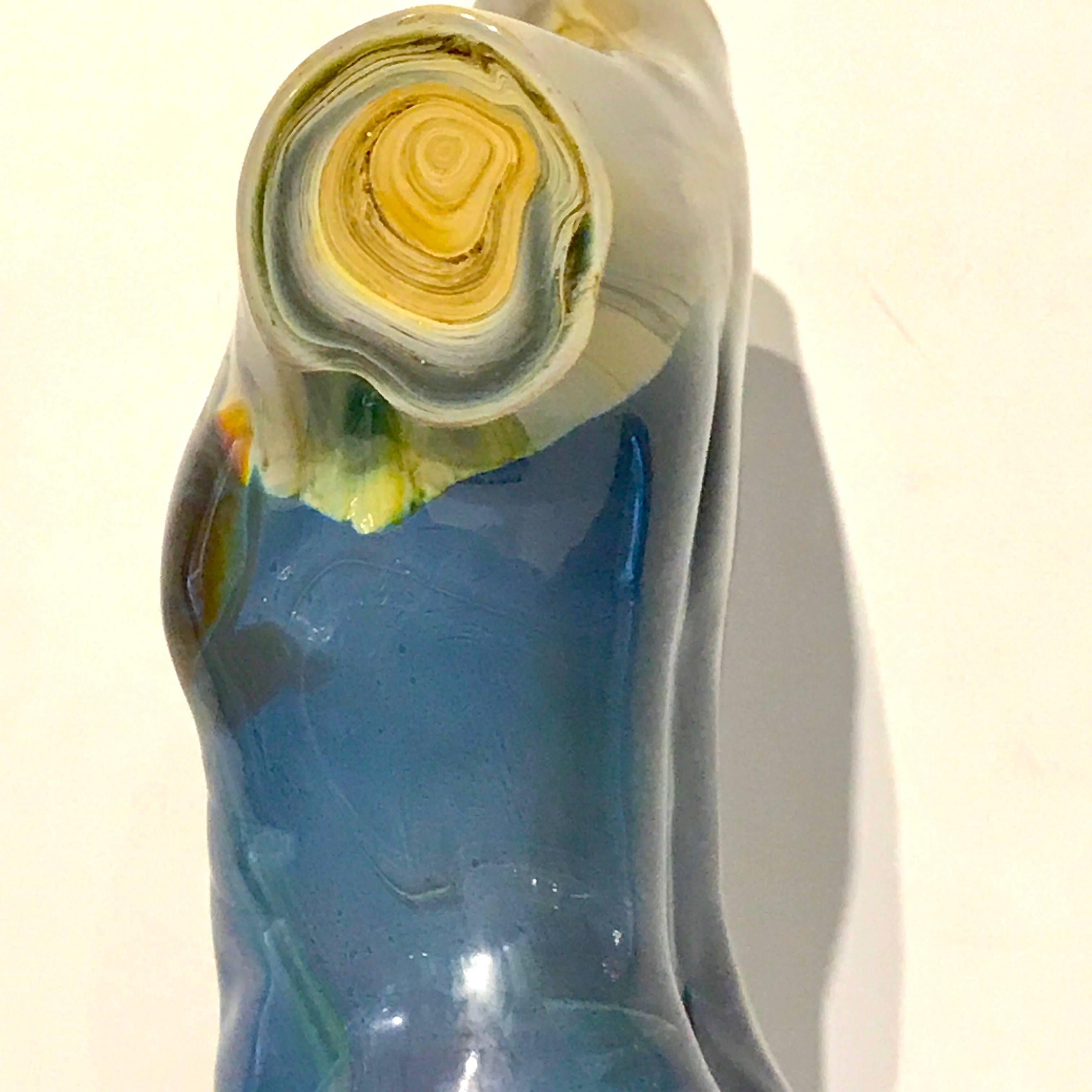 Male Torso Murano Calcedonia Glass Sculpture by Loredano Rosin 7