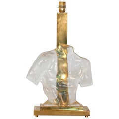 Male Torso Murano Lamp