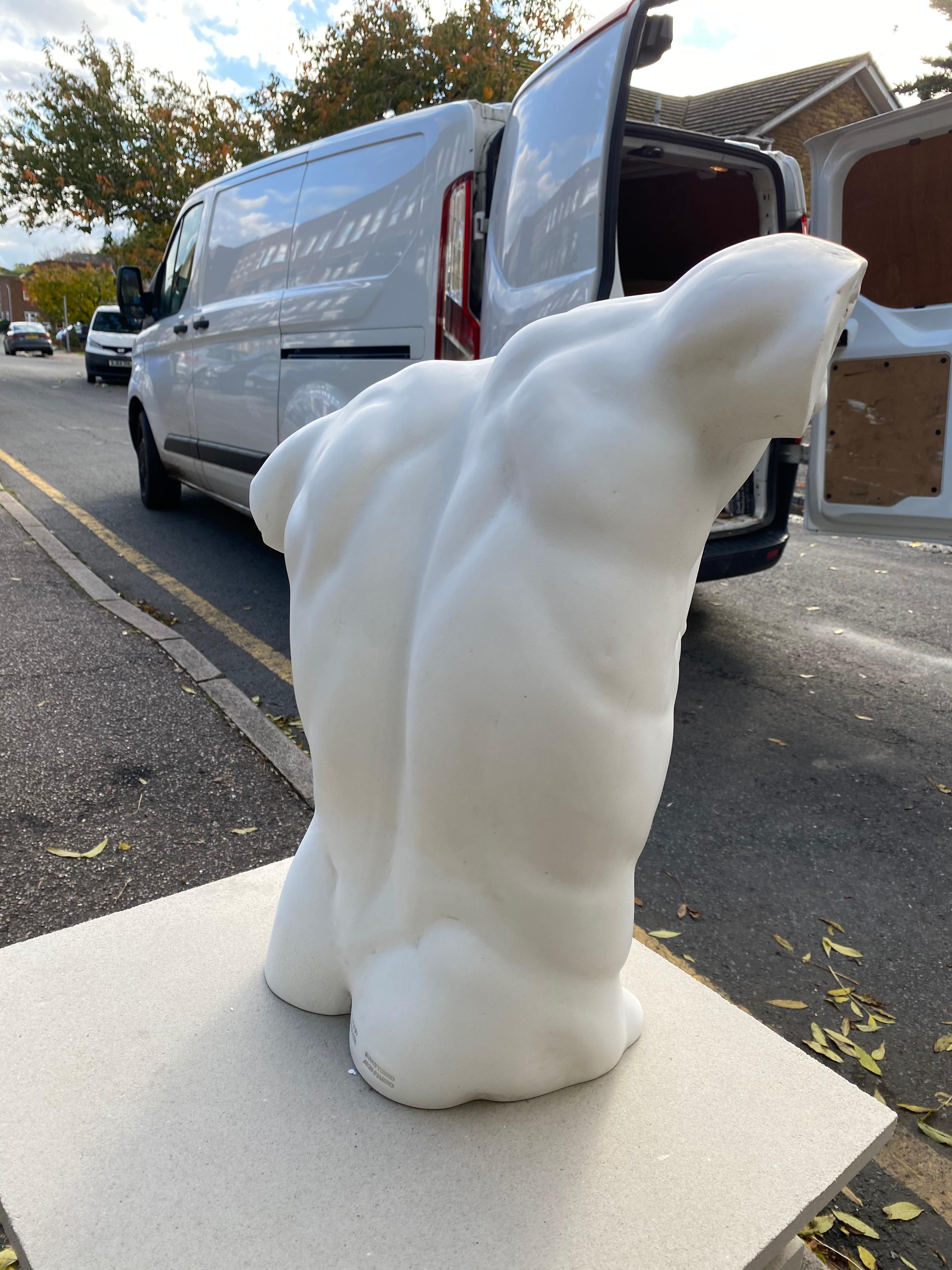 Scultura di torso maschile - stile classico del XX secolo in vendita 4