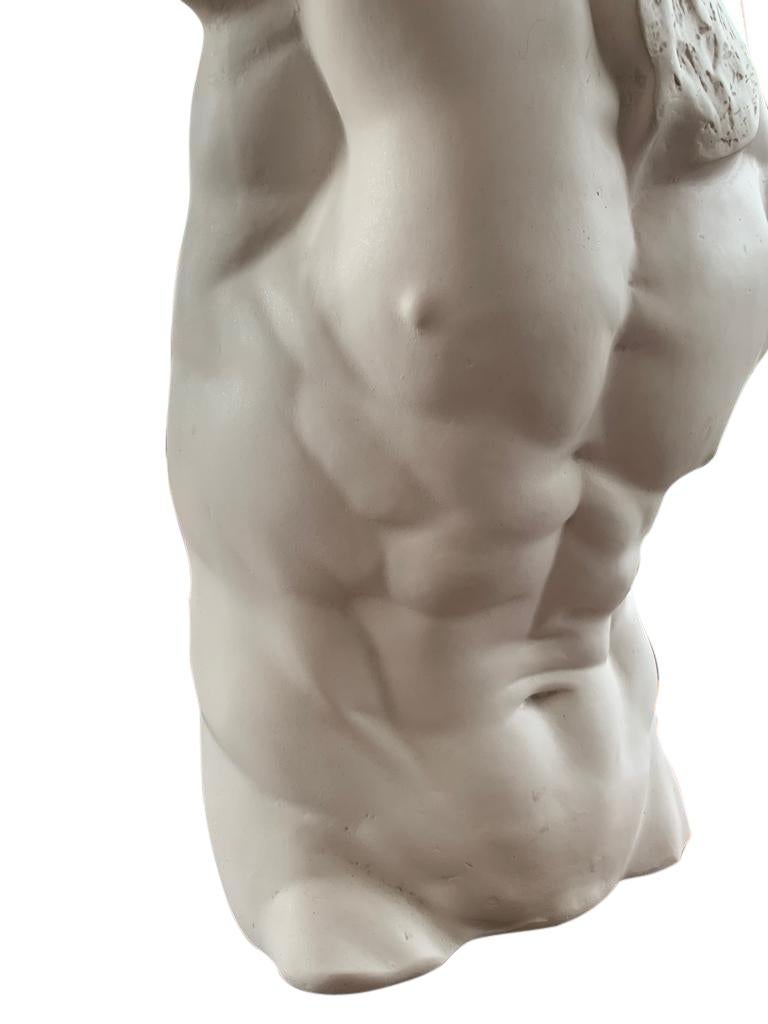 male torso bust sculpture