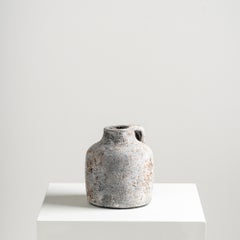 Male Vase, Handmade Textured Terracotta in Gray