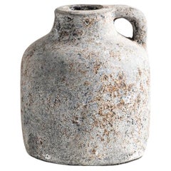 Male Vase, Handmade Textured Terracotta in Gray