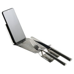 Maleducata - Poggiaposate e reggismartphone fatto a mano e made in Italy