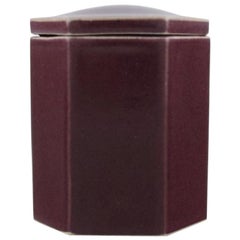 Malene Müllertz, Denmark, Unique Lidded Jar in Glazed Ceramics, 1980s